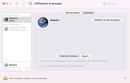 méthode de connexion